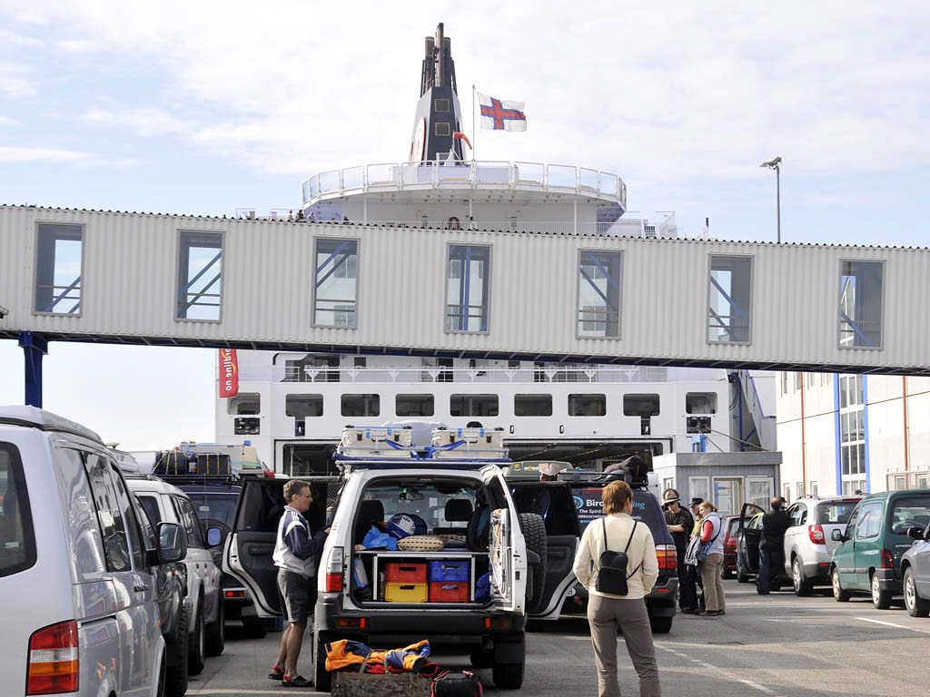 Warten aufs Einschiffen